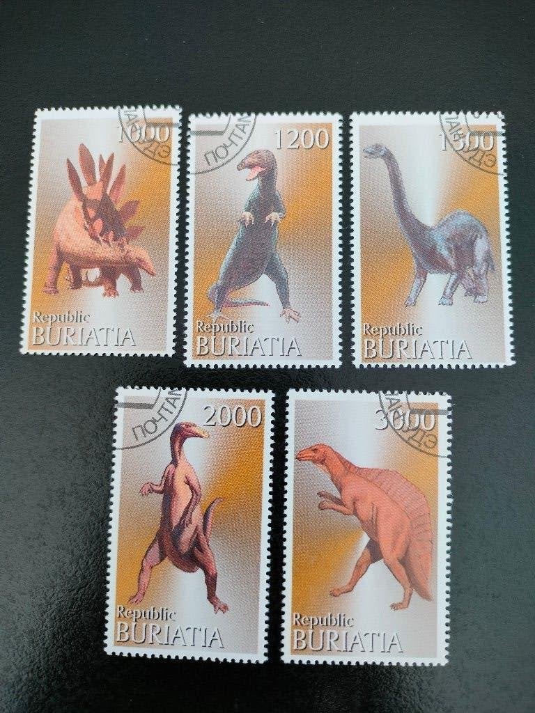Bouriatie 2000 - dinosaures, préhistoire, Envoi, Affranchi