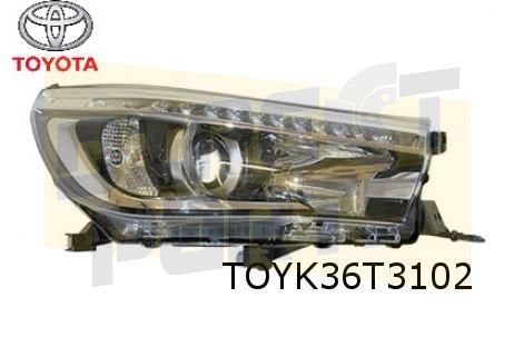 Toyota Hi-Lux Koplamp Rechts (met LED dagrijlicht) Origineel, Auto-onderdelen, -, Verzenden, -, Nieuw