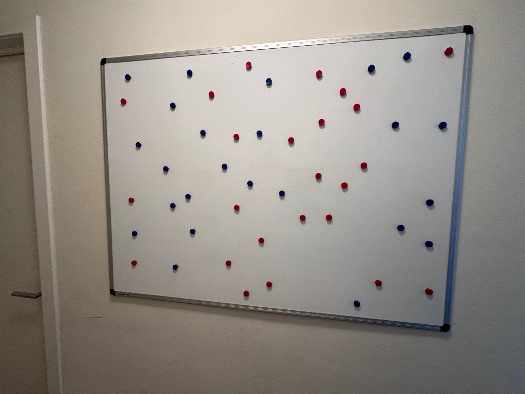 Whiteboard Legamaster UNITE 90x120cm met accessoires, Divers, Enlèvement, Comme neuf, Tableau blanc