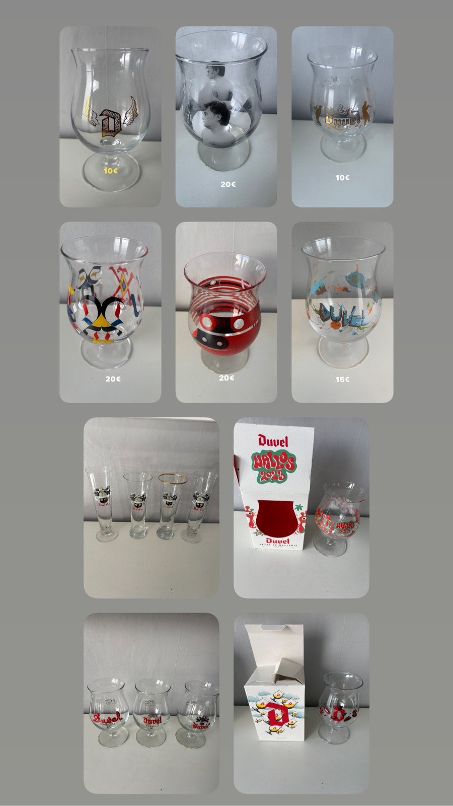 Verres de collection DUVEL, Collections, Enlèvement ou Envoi, Comme neuf, Duvel