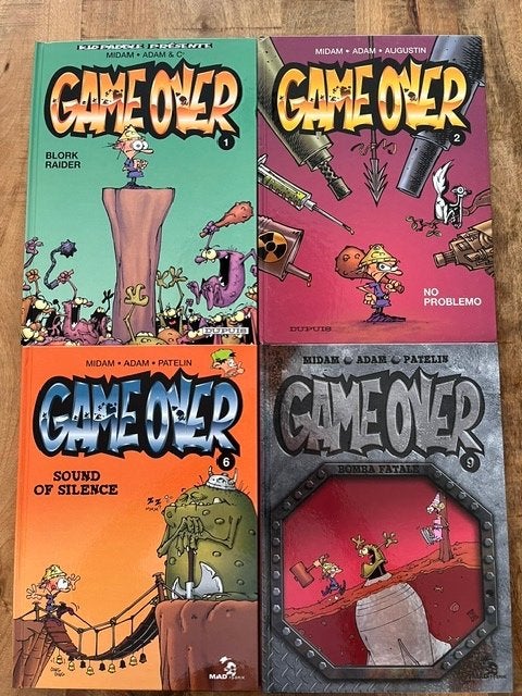 Lot de 4 BD "Game Over" Ed. Dupuis N1-2-6-9 Très bon état, Livres, Plusieurs BD, Enlèvement, Utilisé, Dupuis