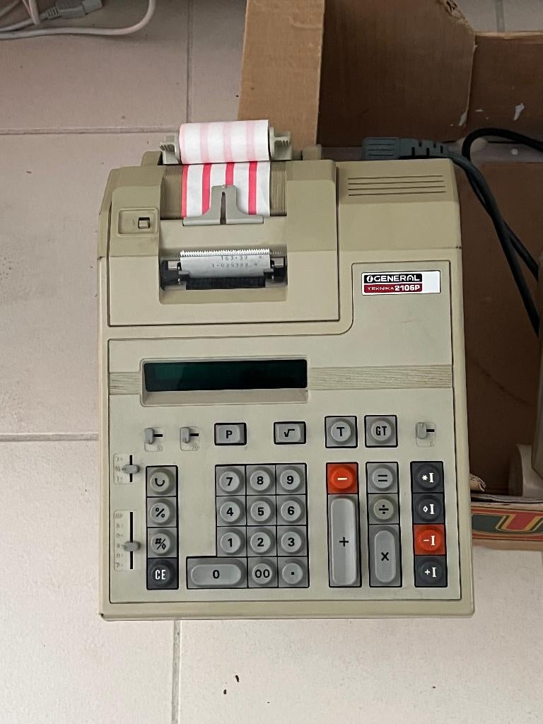 Calculatrice de caisse à rouleau General terminal, Divers, Calculatrices, Enlèvement, Utilisé