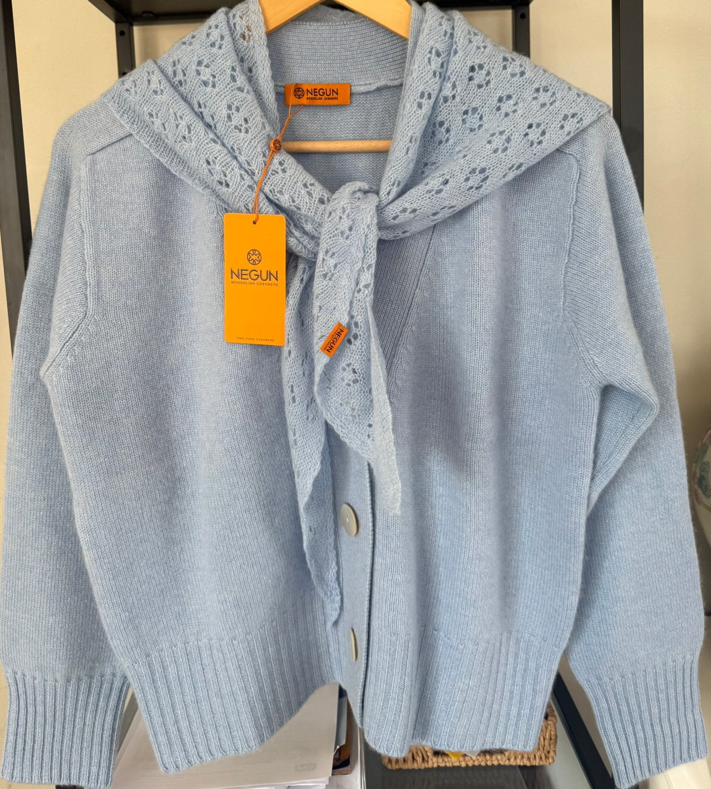 Ensemble en cachemire — 100 % pur cachemire mongol, Vêtements | Femmes, Blousons sans Manches, Neuf, Bleu, Enlèvement ou Envoi