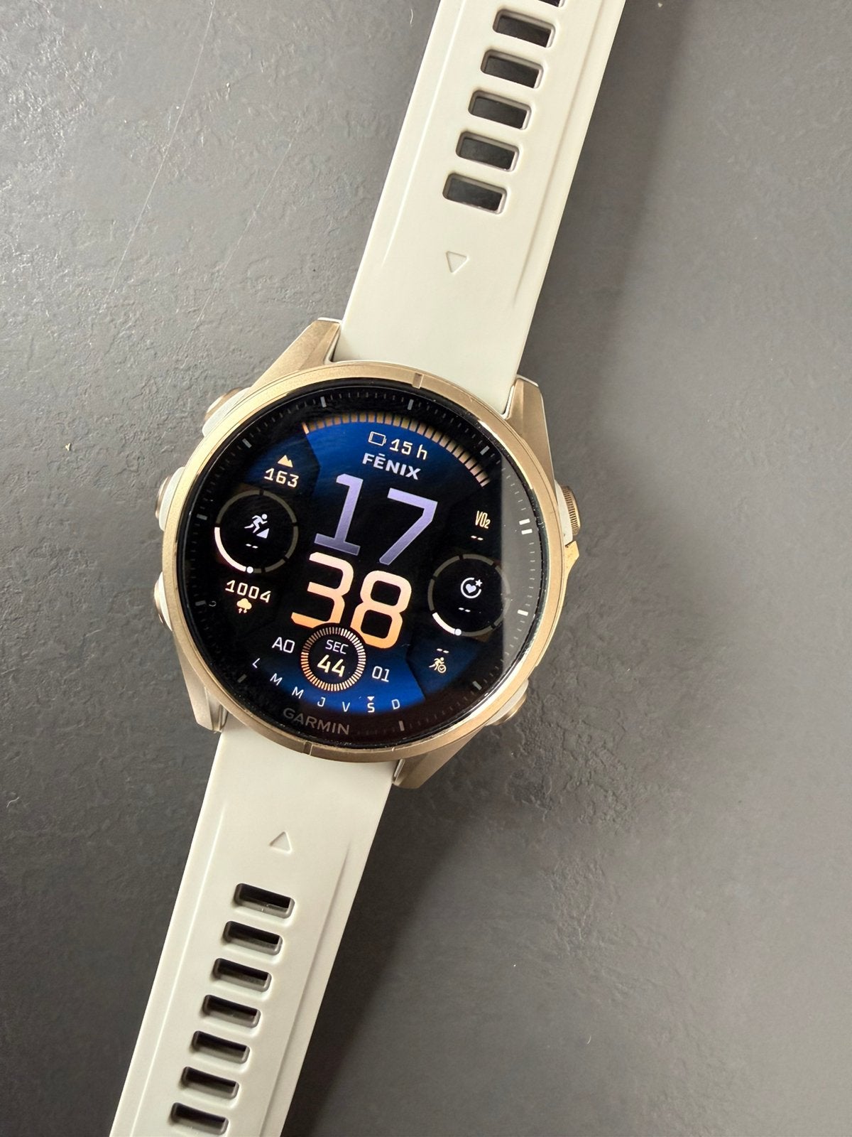 Garmin fēnix 8 – 43 mm, AMOLED, Handtassen en Accessoires, Smartwatches, Ophalen of Verzenden, Waterdicht, Conditie, Zo goed als nieuw