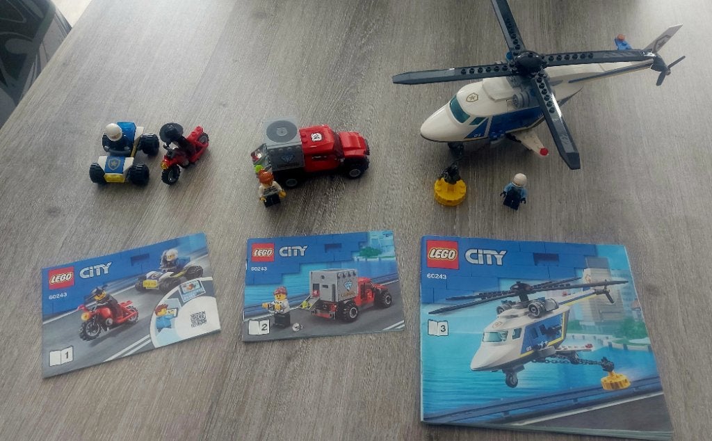 Lego City 60243 poursuite helico police, Ophalen, City, Lego, Zo goed als nieuw