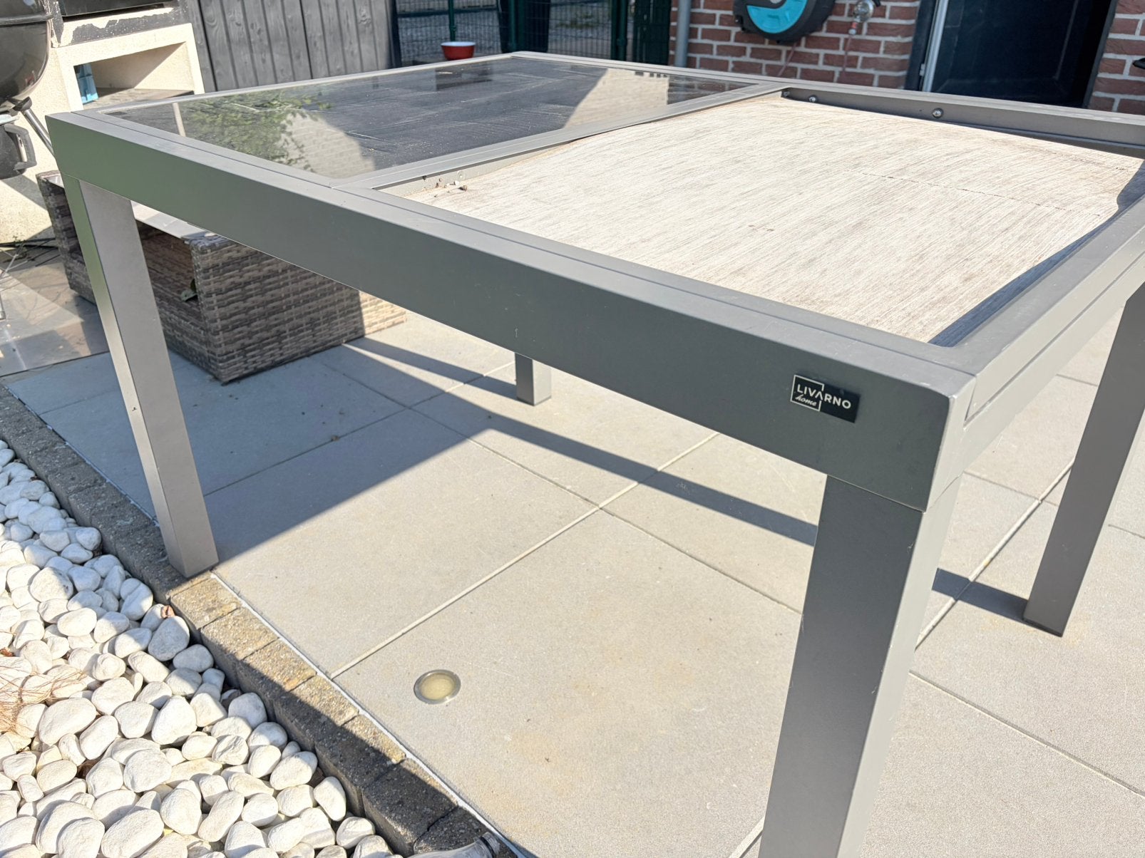 Table de jardin en alu Houston / Toronto, Jardin & Terrasse, Tables de jardin, Comme neuf, Aluminium, Enlèvement