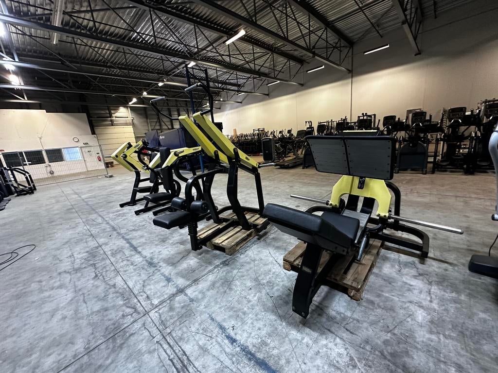 4 Technogym Pure Strength Plate Loaded ,Leg Press, Chest, Ophalen, Gebruikt, Rug, Krachtstation
