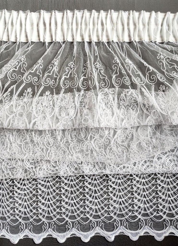 rideau transparent dentelle, Neuf, Enlèvement ou Envoi, 200 cm, Rideau