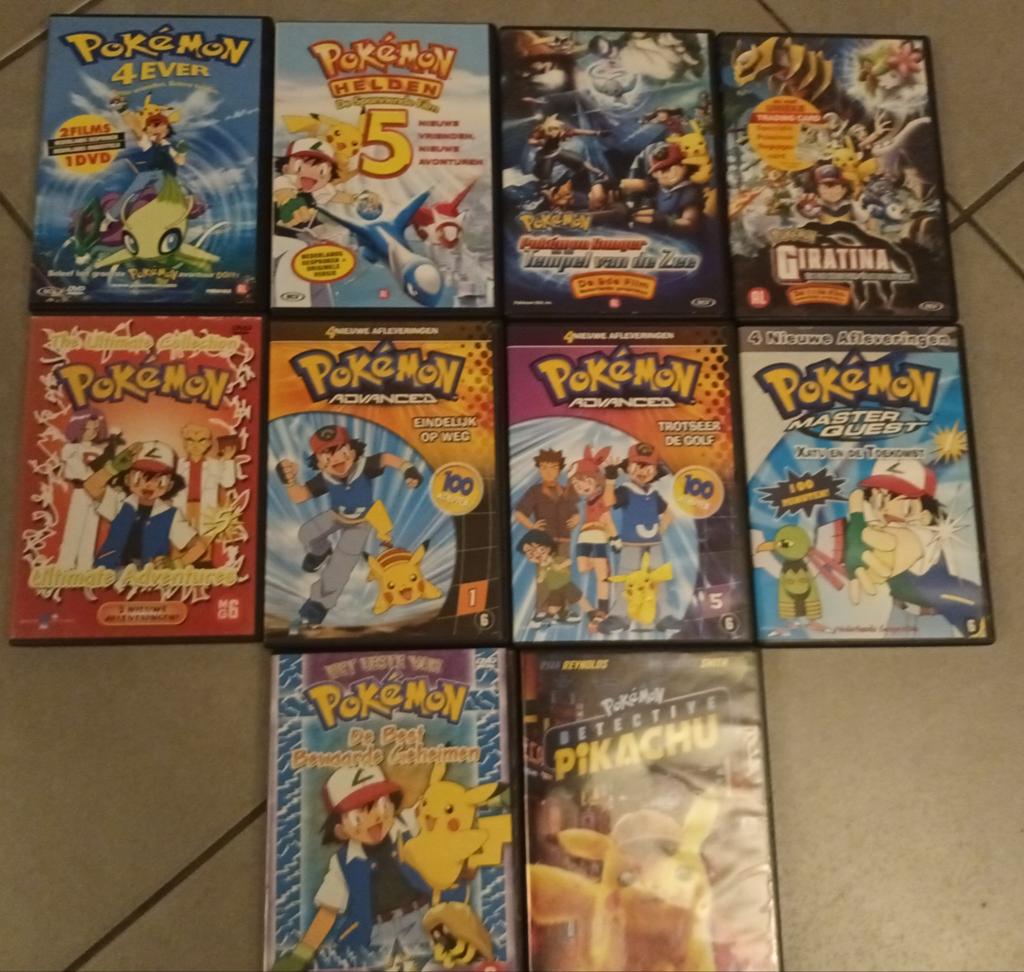 10 dvds Pokemon, Cd's en Dvd's, Ophalen of Verzenden