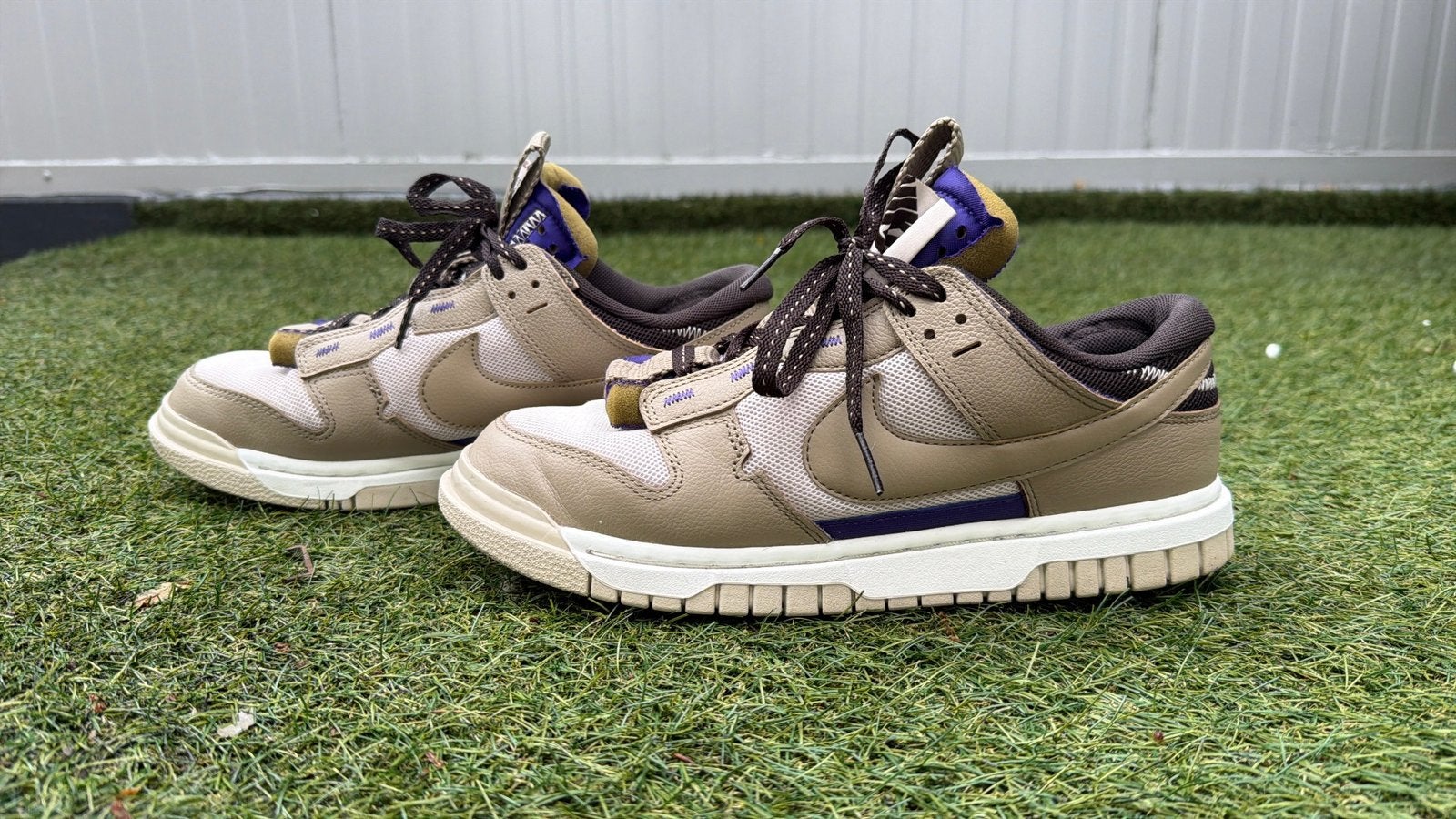Te koop Nike Air Dunk Jumbo Mushroom sneakers maat 42,5, Enlèvement ou Envoi, Comme neuf, Baskets