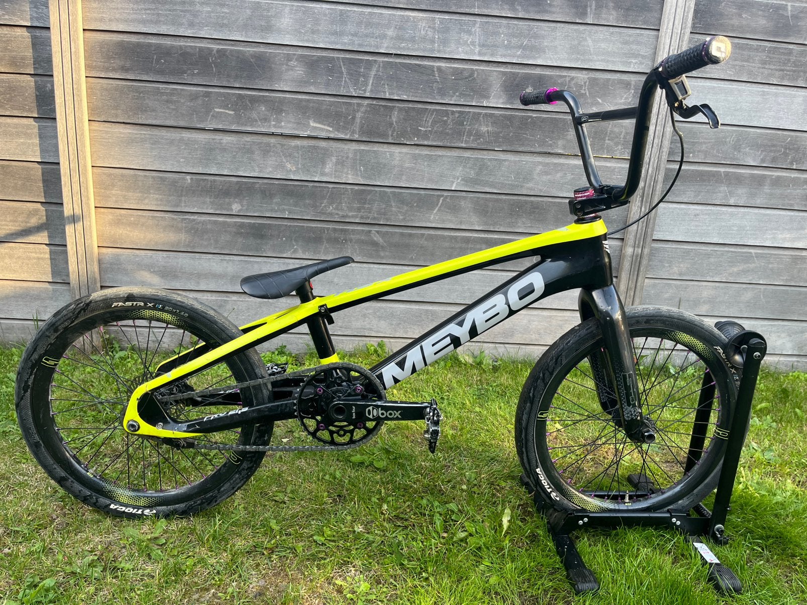 Meybo Hsx pro 21,5 (pro xl)carbon met sniper naaf, Fietsen en Brommers, Ophalen, Gebruikt, Velgrem, Aluminium