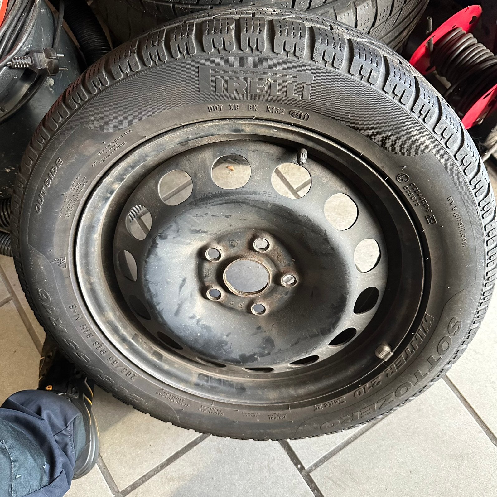 Vw roue, Enlèvement