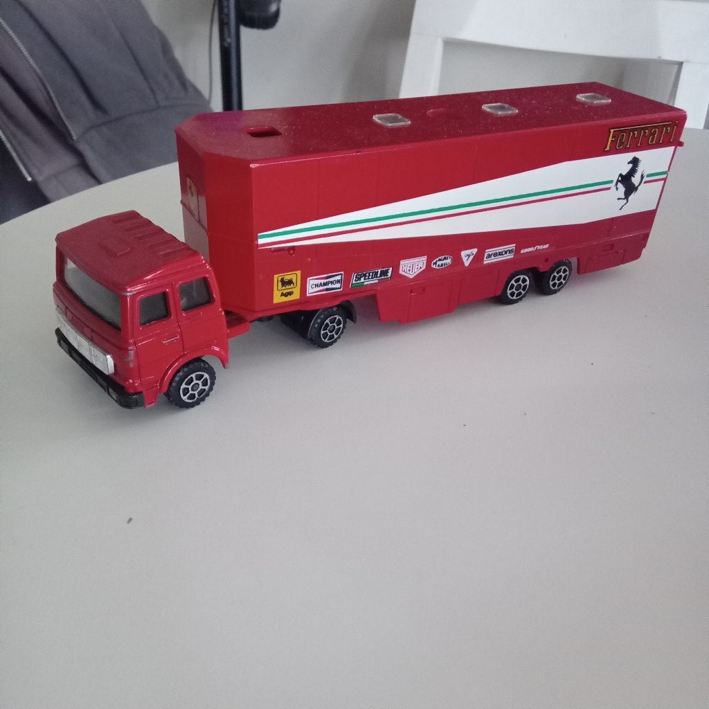 POLISTIL FIAT FERRARI TRANSPORT 1/50, Hobby en Vrije tijd, Verzenden