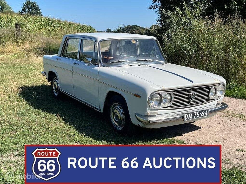 Lancia Fulvia Berlina | 1970 | Route 66 Auctions, Auto's, Zwart, Bedrijf, Handgeschakeld, Overige carrosserie