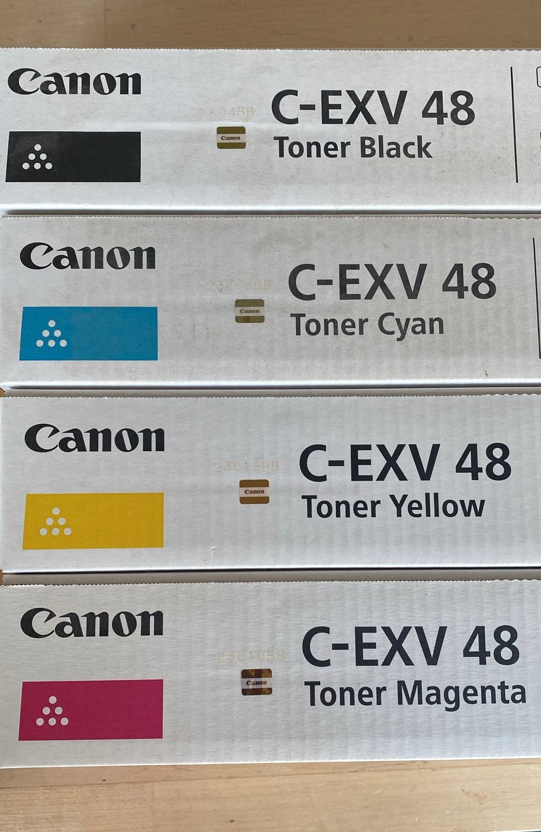 Canon C-EXV 48 originele toners – volledige set – ongeopend, Computers en Software, Printerbenodigdheden, Ophalen, Nieuw, Toner