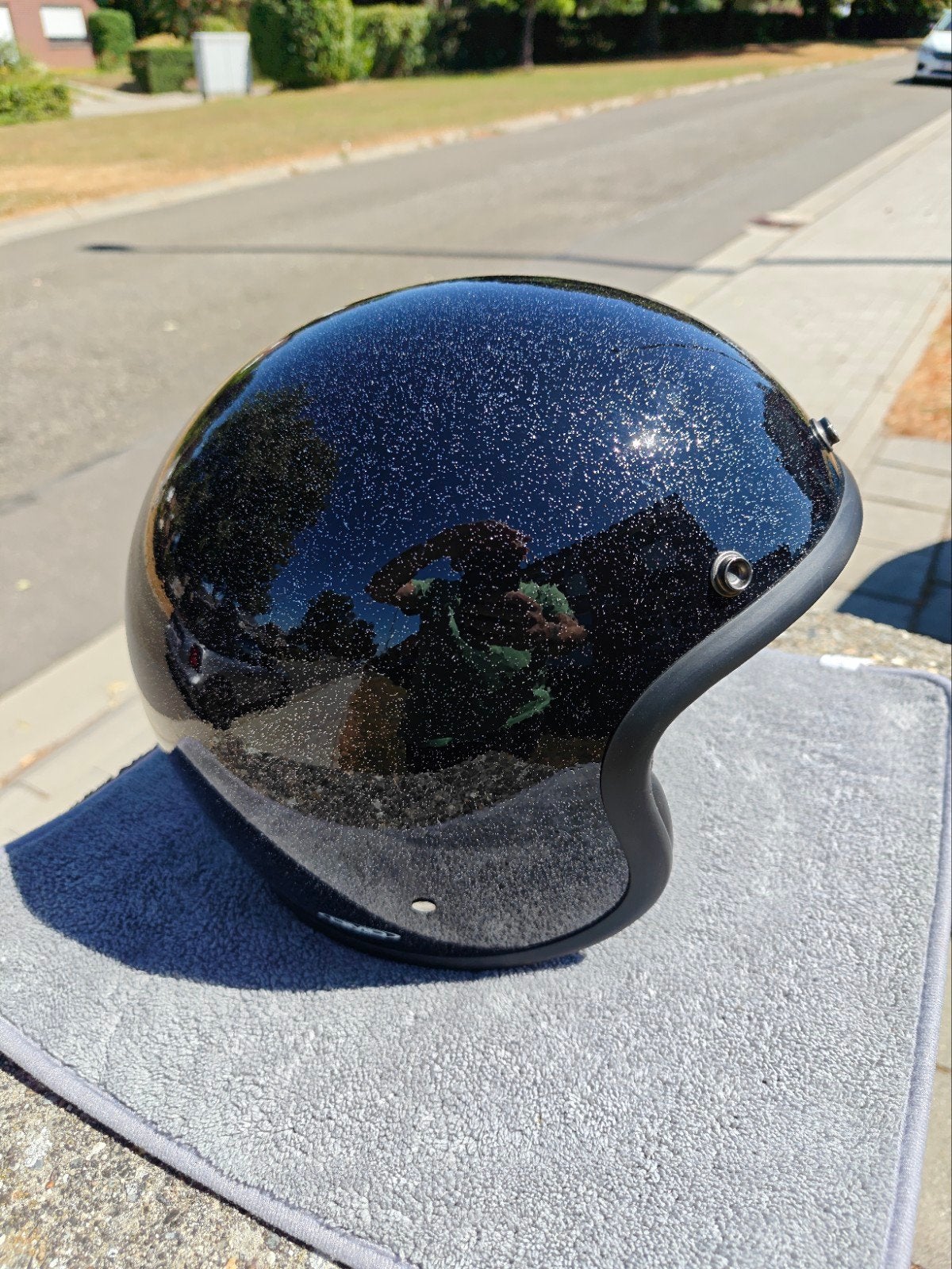 DMD Retro glitterhelm maat L, Motoren, Ophalen, Nieuw met kaartje, L, Heren