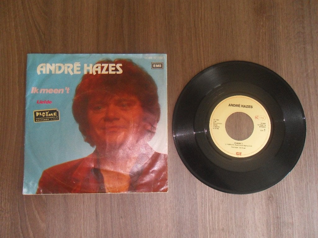 André Hazes - Ik meen't, Cd's en Dvd's, Vinyl | Nederlandstalig, Ophalen of Verzenden, Gebruikt, 7 inch, Levenslied of Smartlap