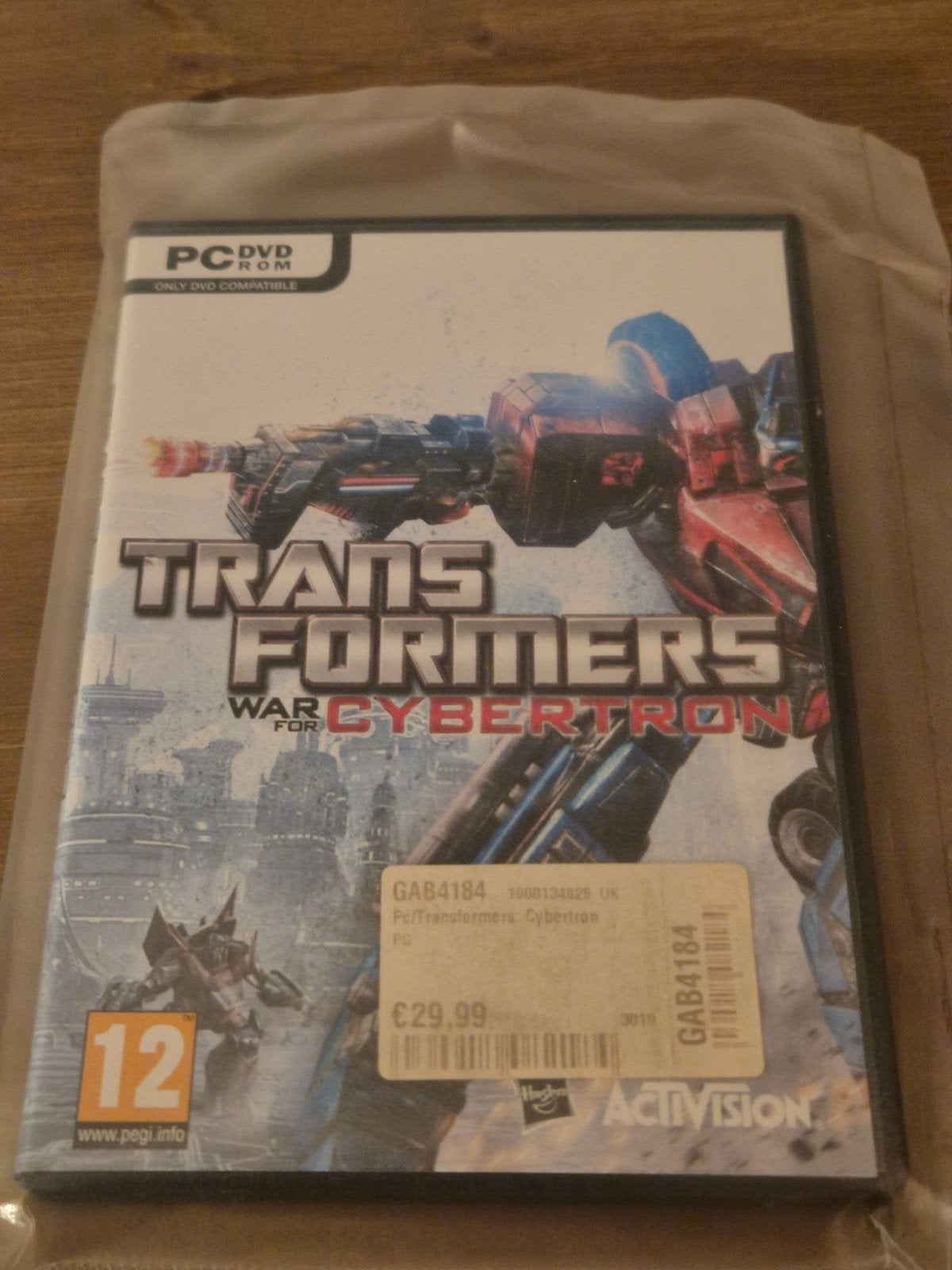 Transformers : La guerre pour Cybertron (DVD-ROM pour PC), Enlèvement ou Envoi, Comme neuf, Aventure et Action
