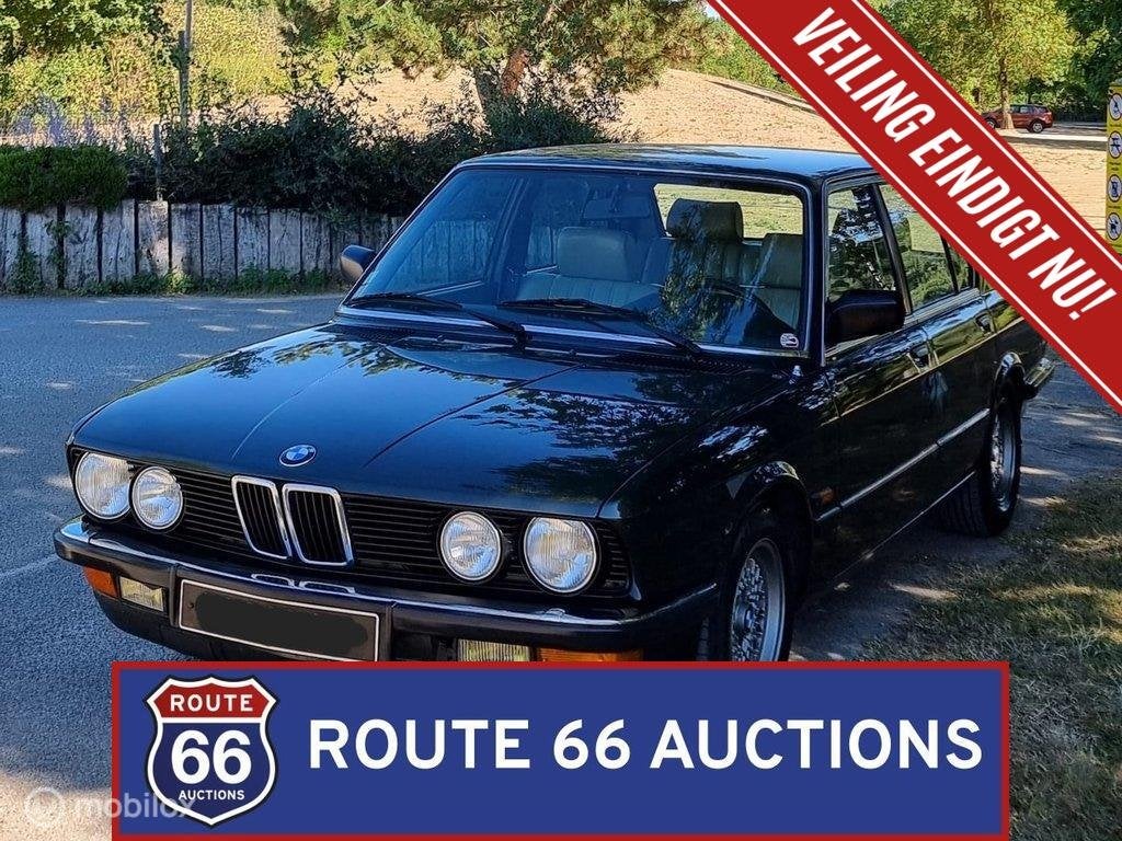 BMW 525e | 1987 | Route 66 Auctions, Autos, Achat, Entreprise, Boîte manuelle, Autre carrosserie