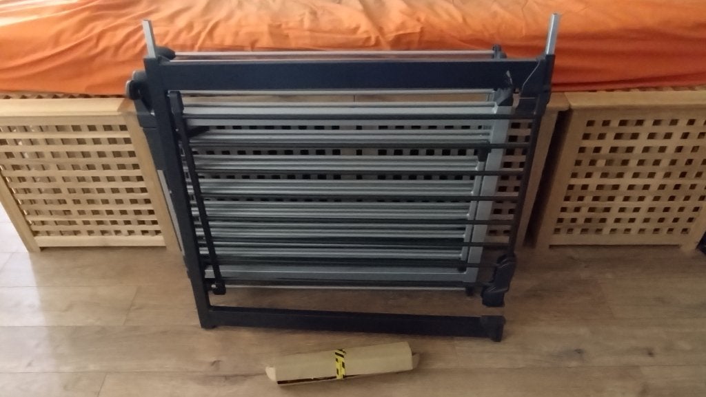 Flexibel Traphekje + Loophek, Kinderen en Baby's, Traphekjes, Ophalen, Zo goed als nieuw, Metaal of IJzer, 115 cm of meer