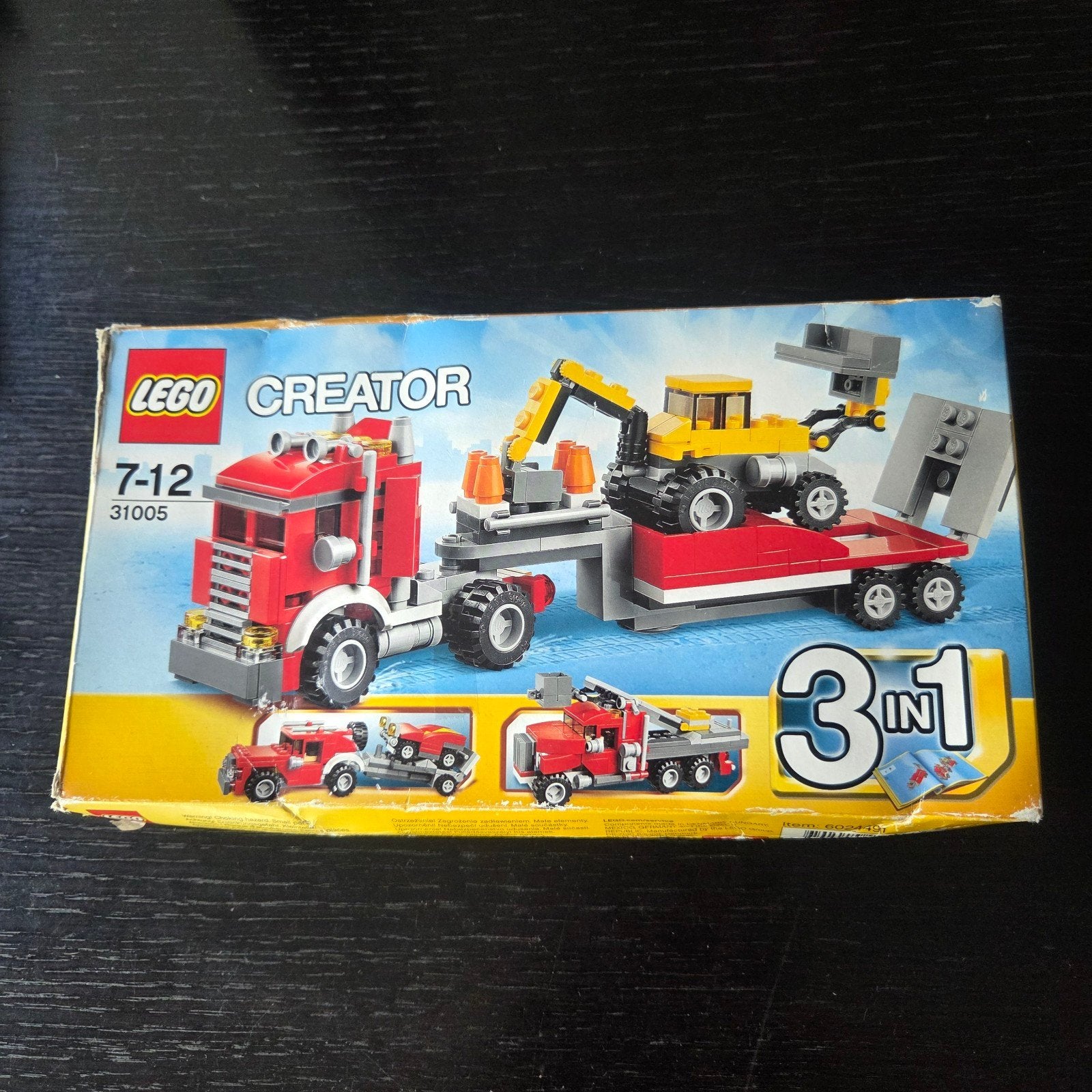 LEGO Creator 31005 - Bouwtransporter 3-in-1, Lego, Ophalen of Verzenden, Zo goed als nieuw, Inclusief accessoires