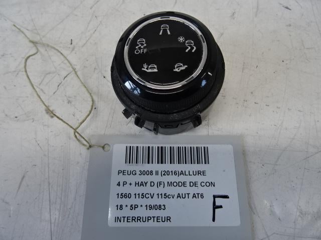 SCHAKELAAR Peugeot 3008 II (M4 / MC / MJ / MR) (98113880VD), Gebruikt, Peugeot