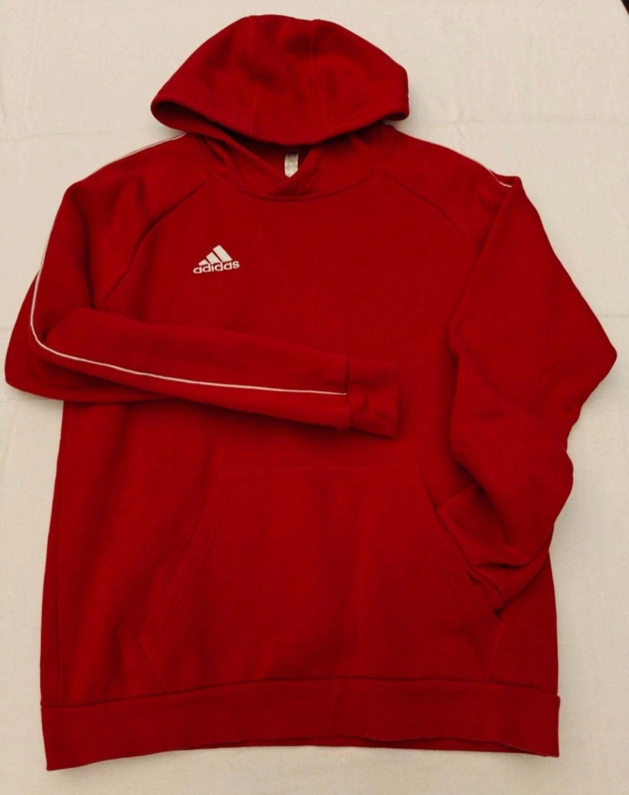 sweat à capuche ADIDAS (M), Rouge, Enlèvement ou Envoi, Adidas, Porté