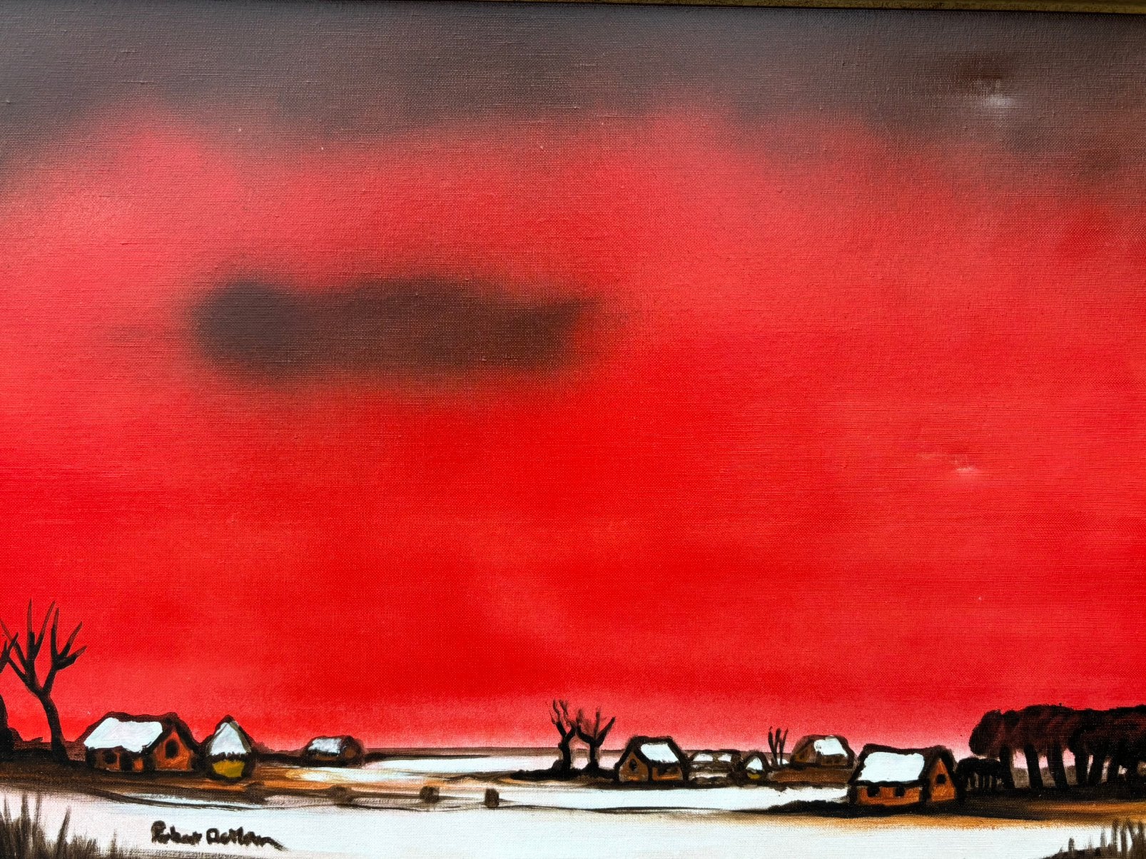 Robert De Man - peinture à l'huile sur toile, Enlèvement ou Envoi, Signé, Peinture à l'huile, Toile