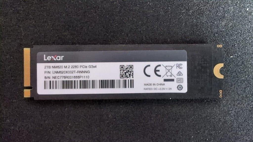 Lexar 2TB NM620, Computers en Software, Harde schijven, Intern, 2TB, SSD, Lexar