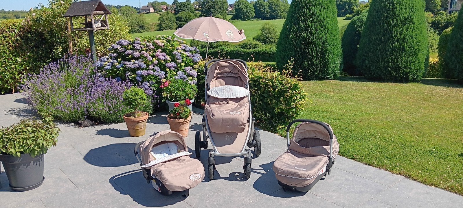 Poussette Noukies ultra complète( Landau-maxi cosy siège), Enfants & Bébés, Enlèvement, Comme neuf, Noukies