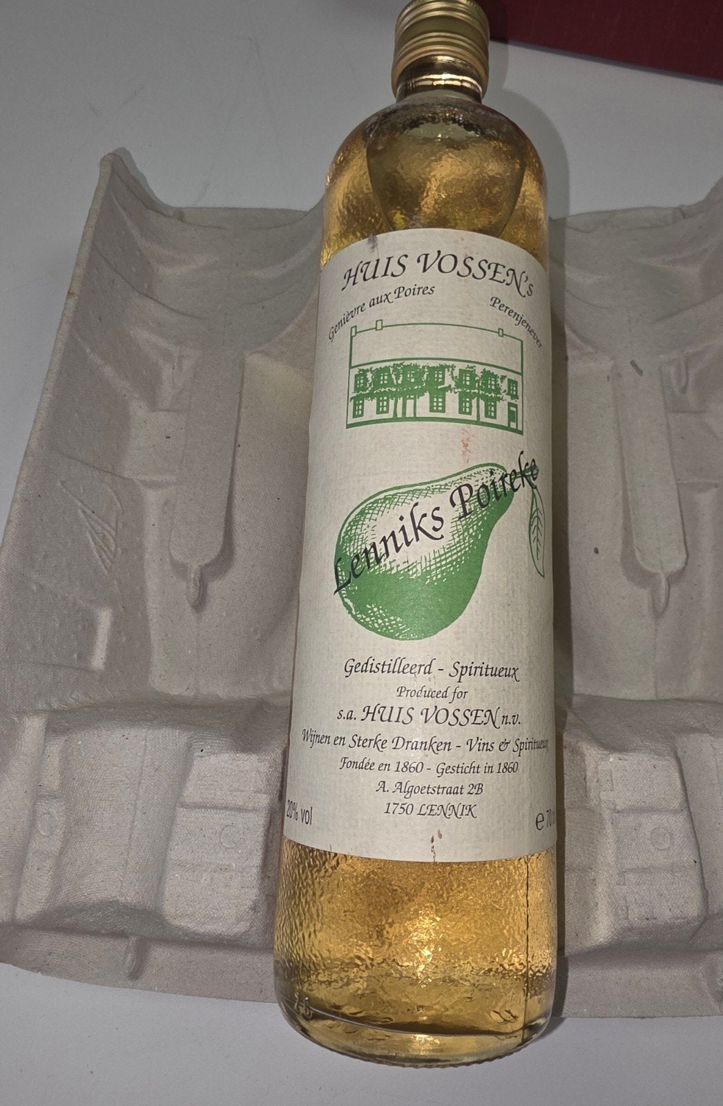 Huis Vossen's Perenjenever – Lennik – 70 cl, Diversen, Levensmiddelen, Ophalen
