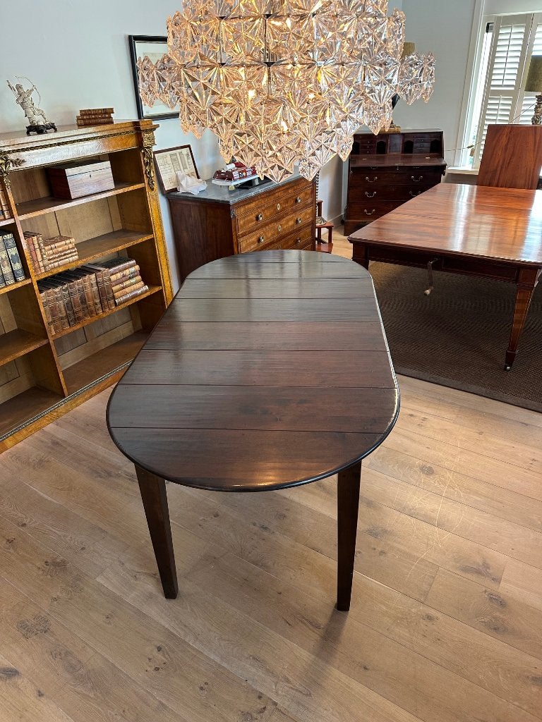 kersenhouten ovale eetkamertafel, Antiek en Kunst, Ophalen of Verzenden