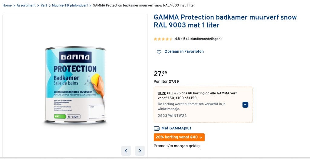 Verf voor badkamer, Ophalen, Wit, Nieuw, Verf