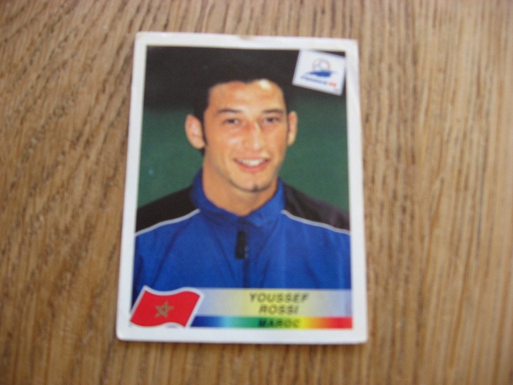 Panini Sticker France 98 WK Maroc  Y Rossi Nr 55, Ophalen of Verzenden, Nieuw, Sticker