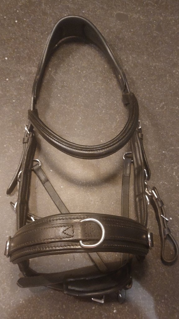 Kaptoom Waldhausen full zwart, Animaux & Accessoires, Noir, Forme anatomique, Caveçon, Comme neuf