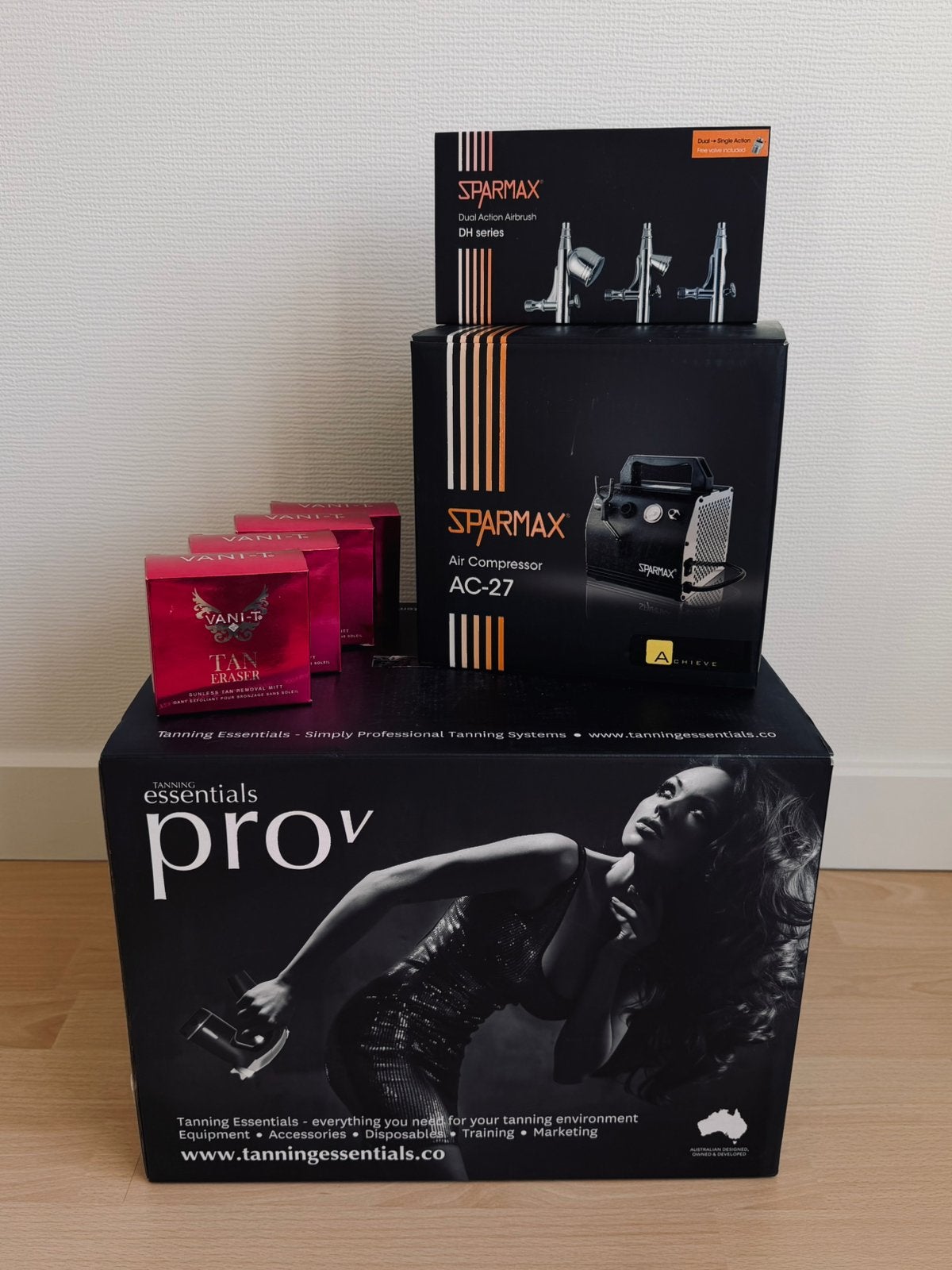 Tan spray set, Handtassen en Accessoires, Ophalen of Verzenden, Zo goed als nieuw