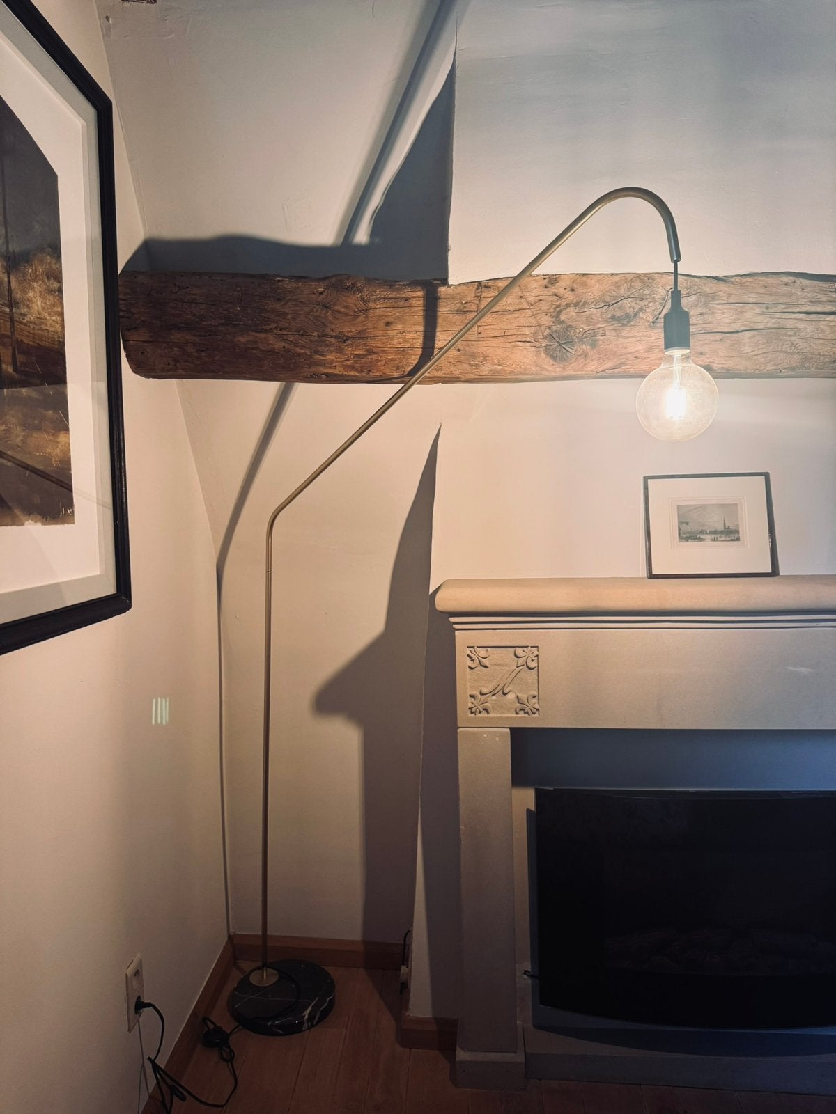 Staande lamp, Ophalen, Zo goed als nieuw, Natuurlijk materiaal, 200 cm of meer