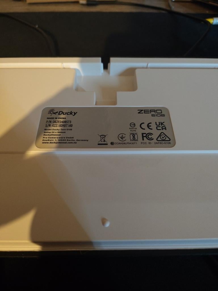 Ducky zero 6108 fullsize keyboard RGB, Computers en Software, Ophalen of Verzenden