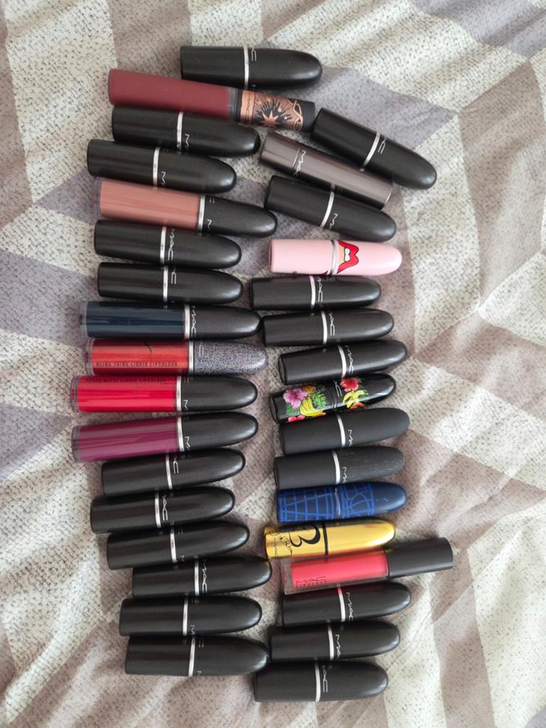 Lot de rouge à levre mac 33 pc, Enlèvement