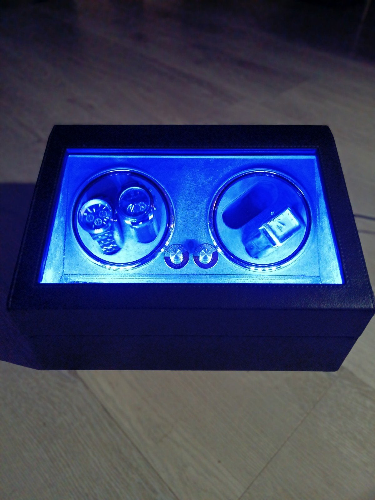 Horloge Luxe Watchwinder 4+6 uit leder, Overige merken, Overige materialen, Overige materialen, Ophalen of Verzenden