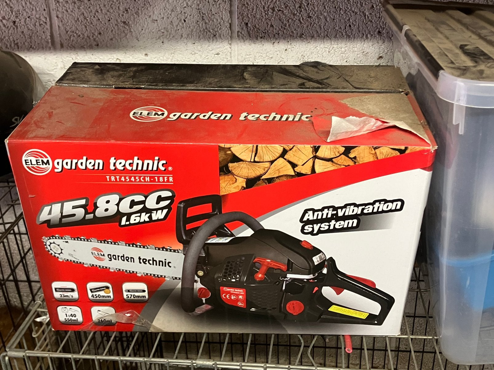 Nieuwe kettingzaag, Ophalen, Zo goed als nieuw