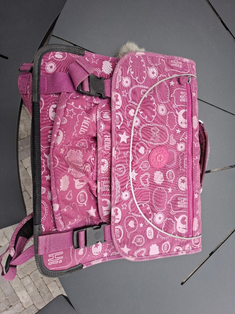 Boekentas Kipling paars, Ophalen, Gebruikt