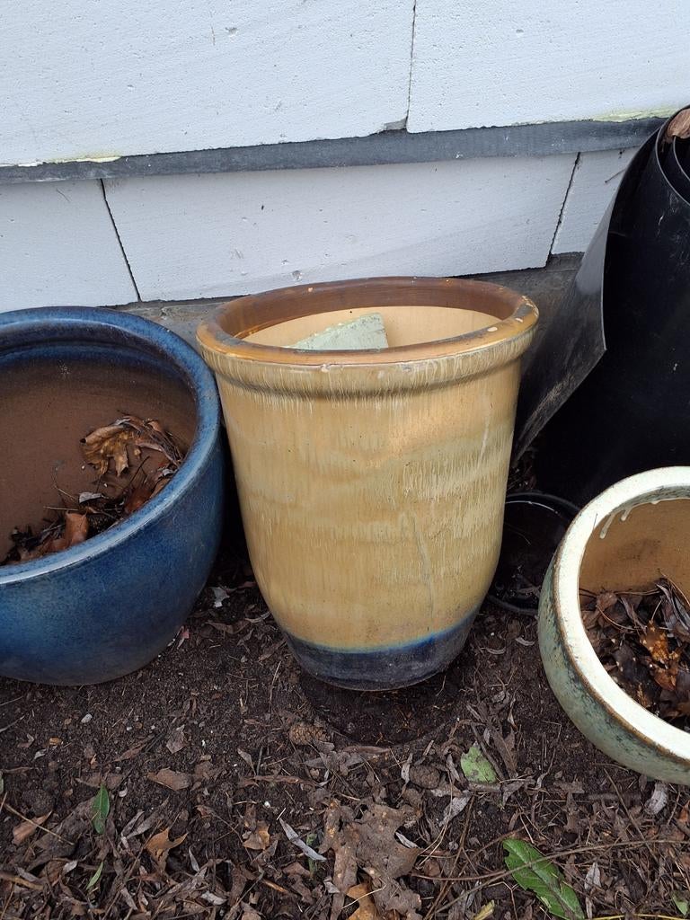 Supermooie stenen bloempot 42Dx52H vorstresistent, Tuin en Terras, Ophalen