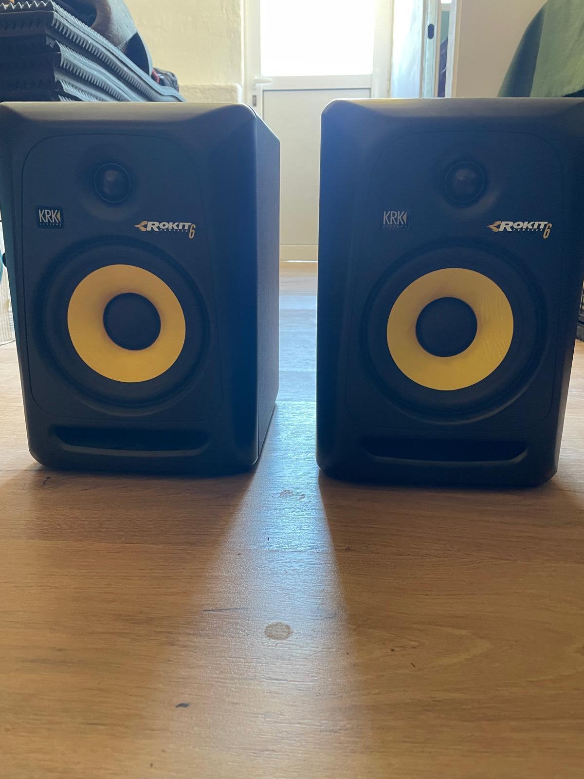 KRK Rokit 6 studio monitor (2 stuks), Audio, Tv en Foto, Luidsprekerboxen, Ophalen of Verzenden, Zo goed als nieuw