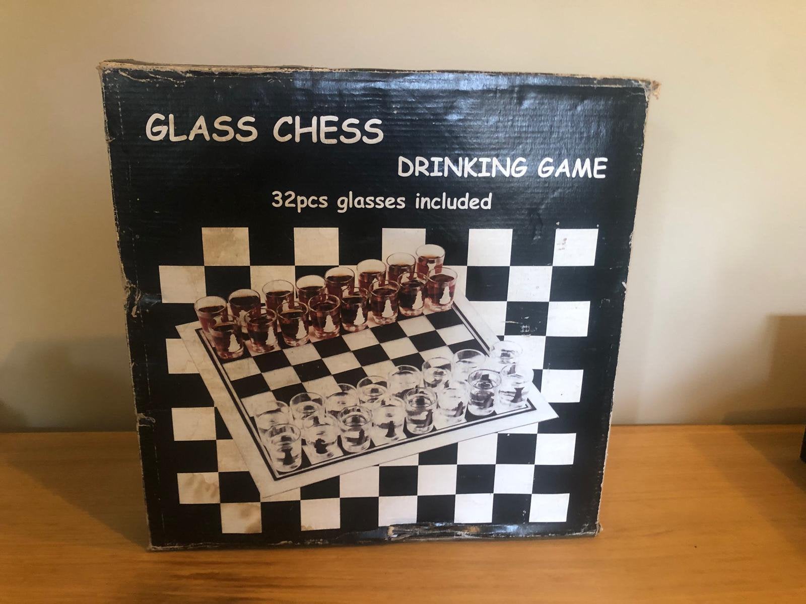 Glass Chess, Hobby en Vrije tijd, Gezelschapsspellen | Bordspellen, Ophalen, Zo goed als nieuw