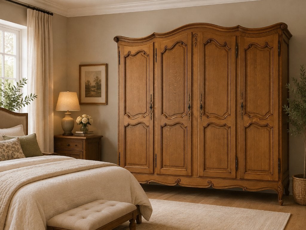 Antieke kleerkast Louis XV stijl. Levering mogelijk., Huis en Inrichting, Ophalen, Gebruikt, Eikenhout, Met deur(en)