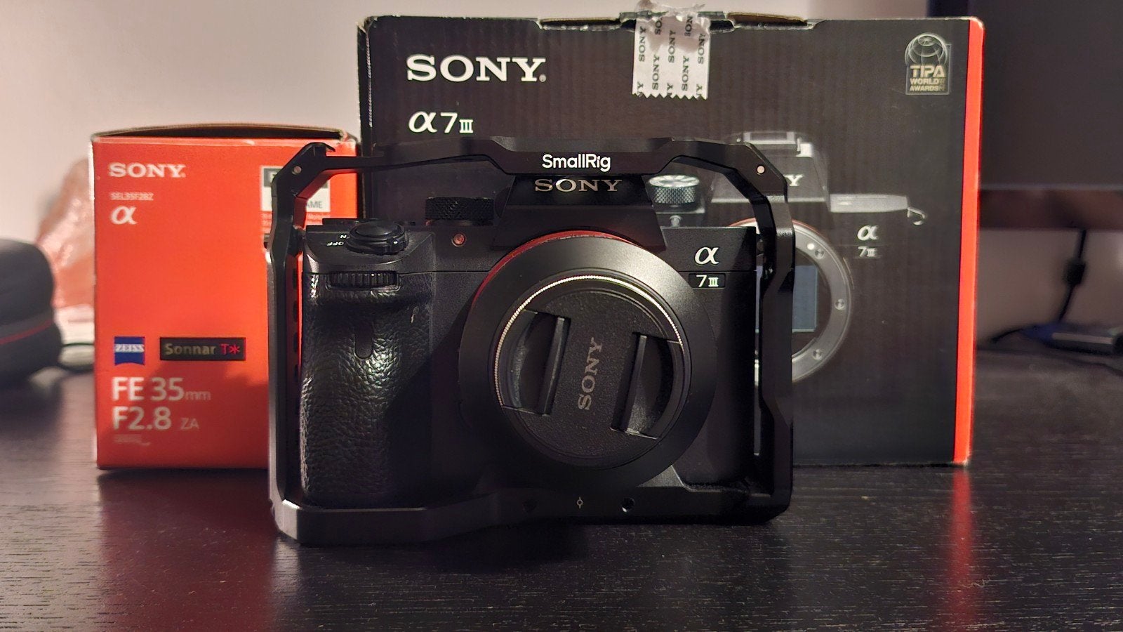 Sony A7iii - Zeiss 35mm F2.8, Audio, Tv en Foto, Fotocamera's Digitaal, Ophalen of Verzenden, Sony