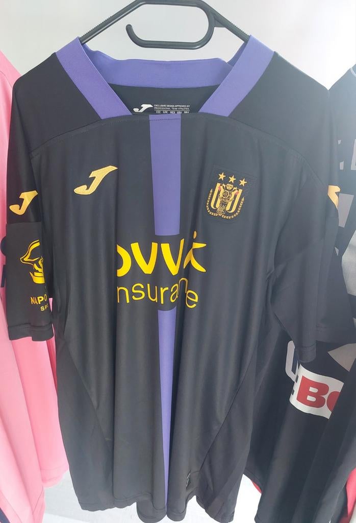 Anderlecht Mulder , Scifo , Nilis XXL VoetbalShirts, Ophalen, Nieuw, Overige maten, Zwart