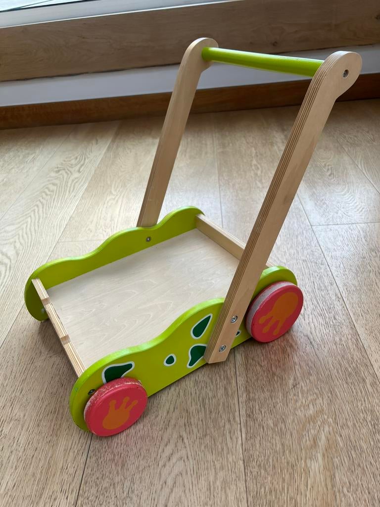 Stevige duwkar voor beginnende lopertjes, Ophalen, Zo goed als nieuw
