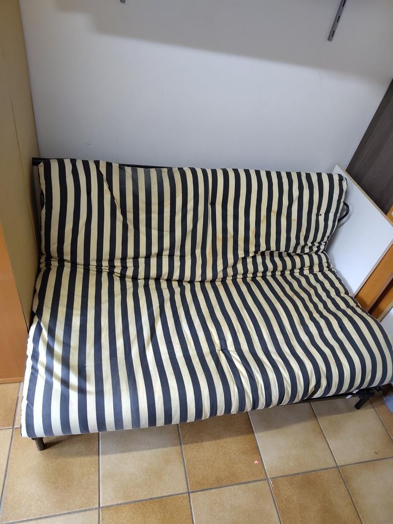 Zetelbed/slaapzetel, Ophalen, Gebruikt, Twijfelaar, Zwart